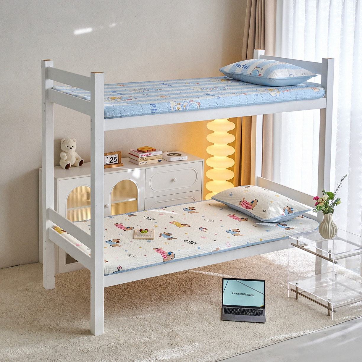 91家纺网 家纺一手货源 找家纺 X猫先生 2025小清新全棉学生床盖-新增花型 萌汪甜梦