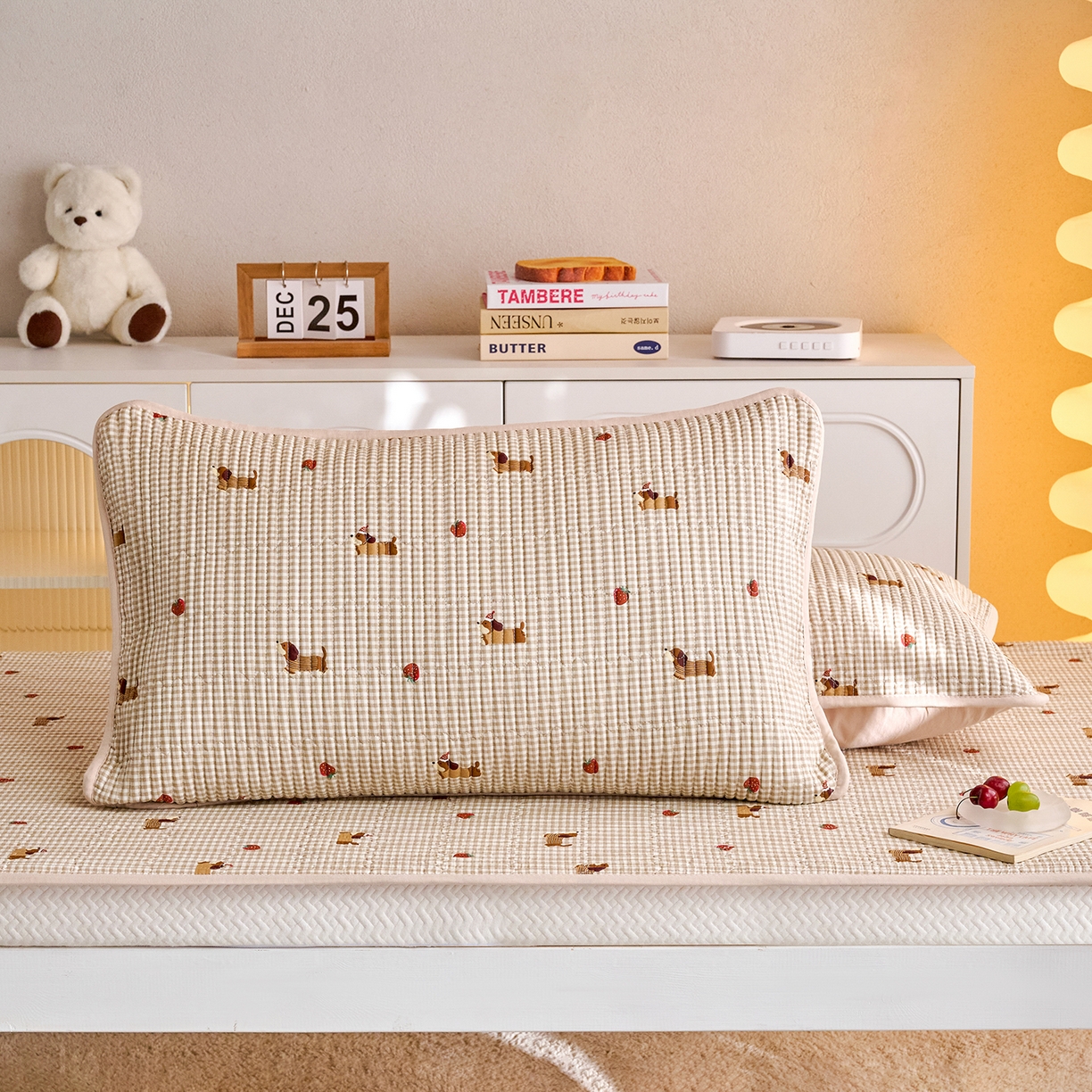 91家纺网 家纺一手货源 找家纺 X猫先生 2025小清新全棉学生床盖-新增花型 快乐追梦