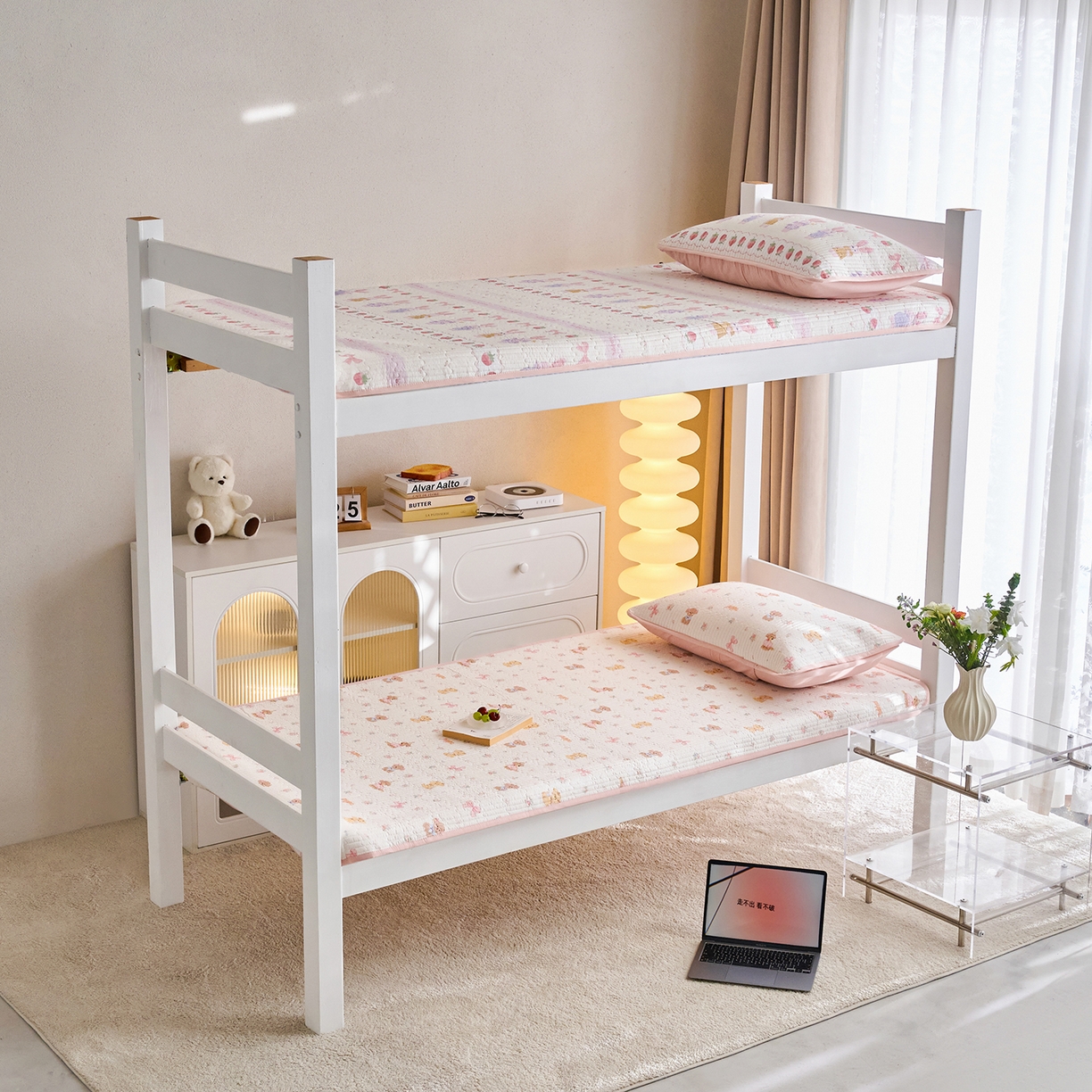 91家纺网 家纺一手货源 找家纺 X猫先生 2025小清新全棉学生床盖-新增花型 酷卡小狗