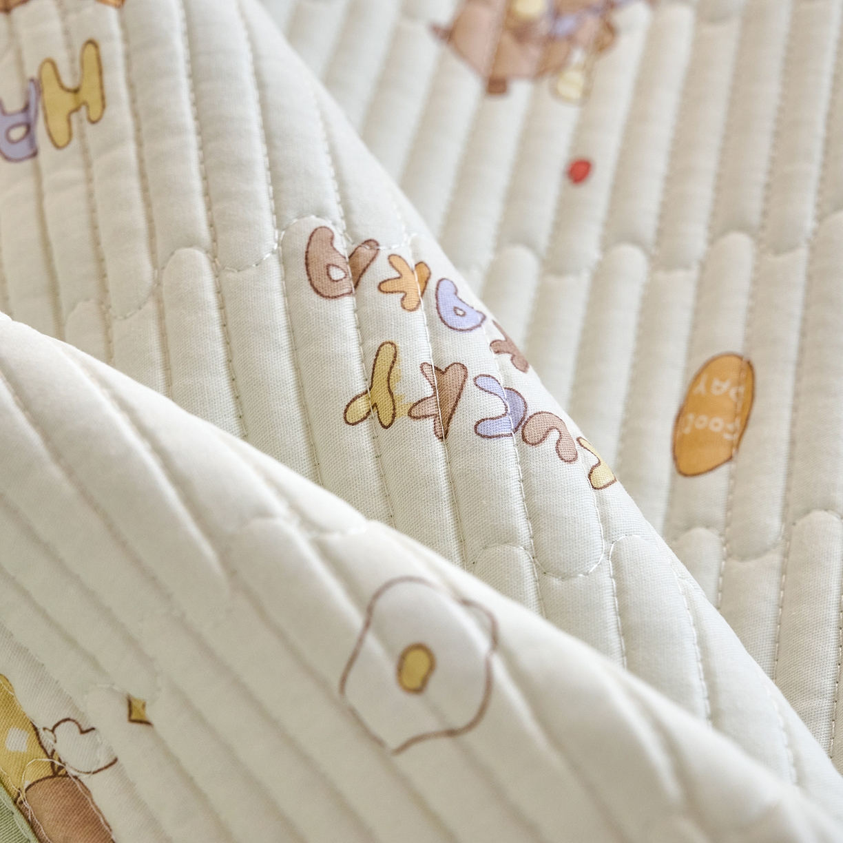 91家纺网 家纺一手货源 找家纺 X猫先生 2025小清新全棉学生床盖-新增花型 音乐卡皮