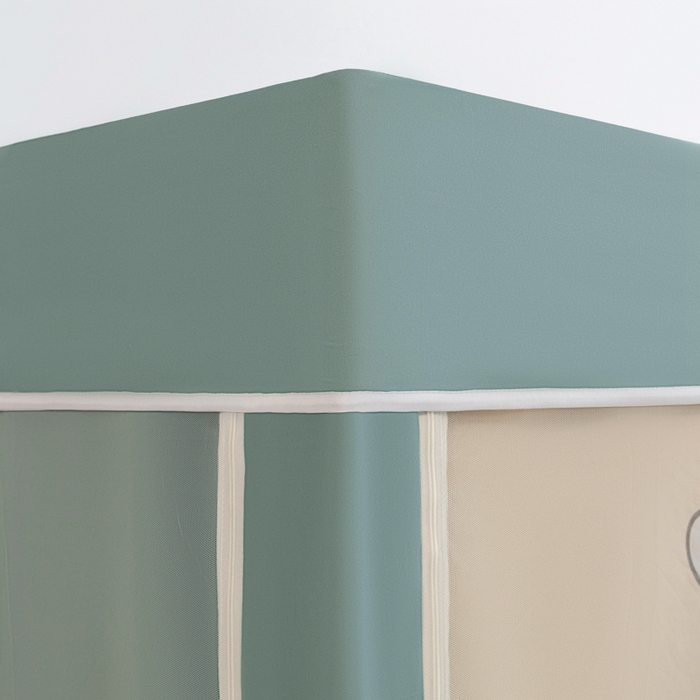 91家纺网 家纺一手货源 找家纺 世婕 2025新款高精密梭织强遮光学生宿舍卡通蚊帐 梭织-柿柿如意