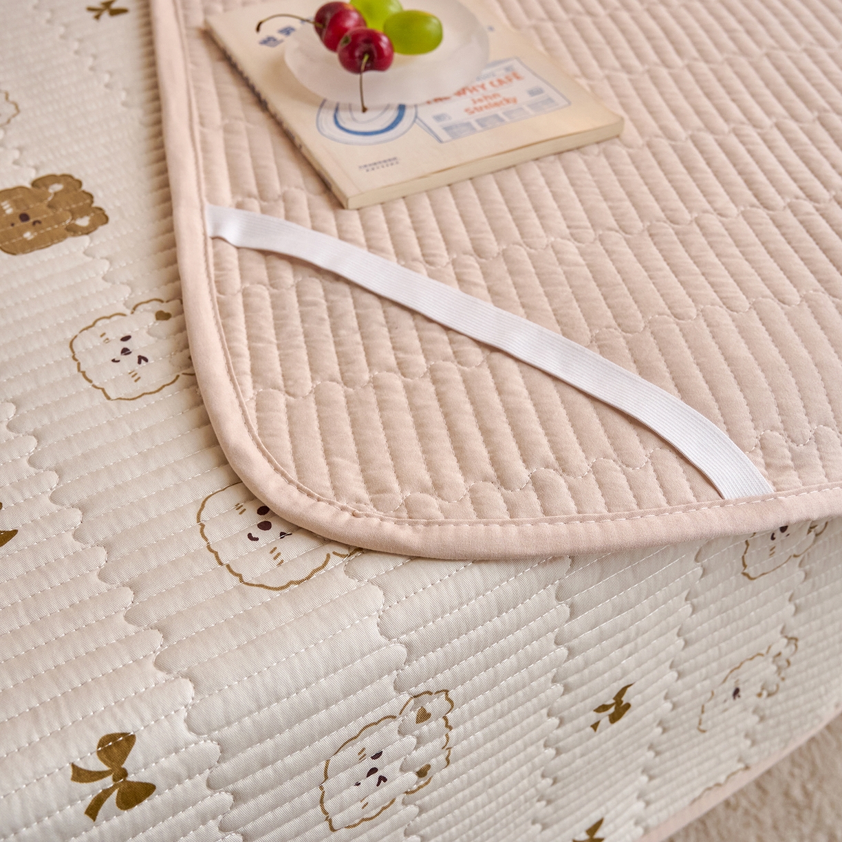 91家纺网 家纺一手货源 找家纺 X猫先生 2025小清新全棉学生床盖-新增花型 呼噜噜