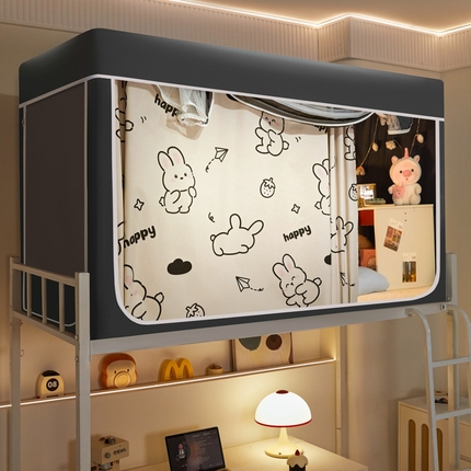 91家纺网 家纺一手货源 找家纺 （总）世婕 2025新款高精密梭织强遮光宿舍卡通学生蚊帐