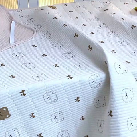 91家纺网 家纺一手货源 找家纺 （总）X猫先生 2025小清新全棉学生床盖-新增花型