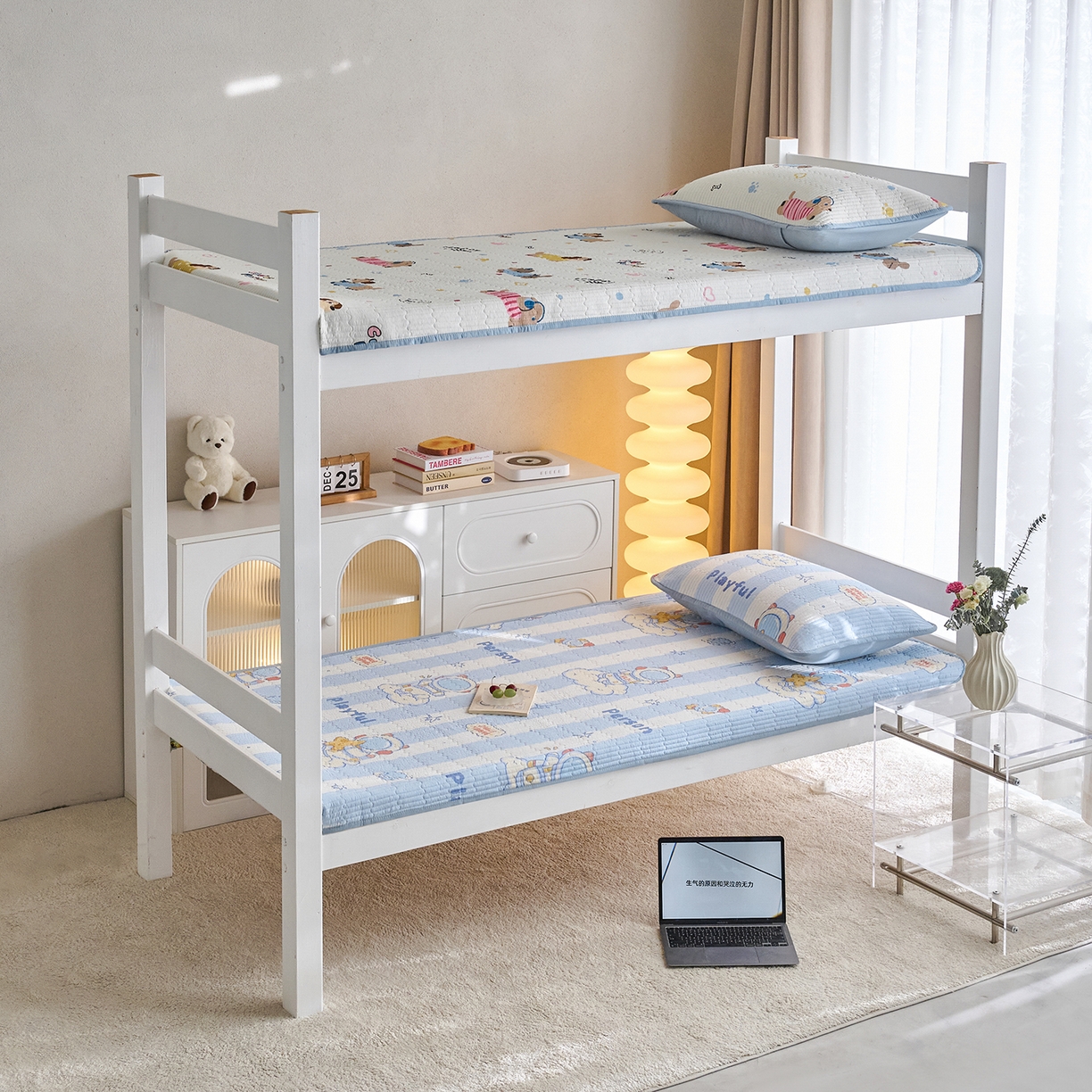 91家纺网 家纺一手货源 找家纺 X猫先生 2025小清新全棉学生床盖-新增花型 遨游星际