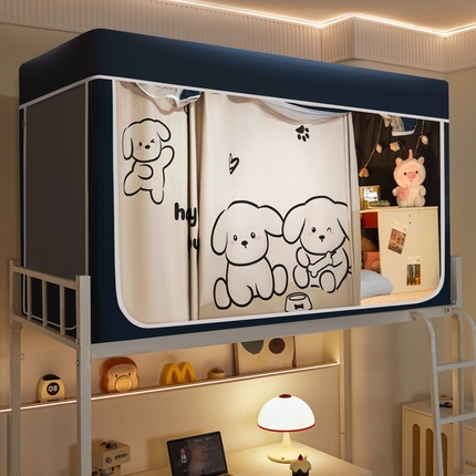 91家纺网 家纺一手货源 找家纺 （总）世婕 2025新款高精密梭织强遮光宿舍卡通学生蚊帐