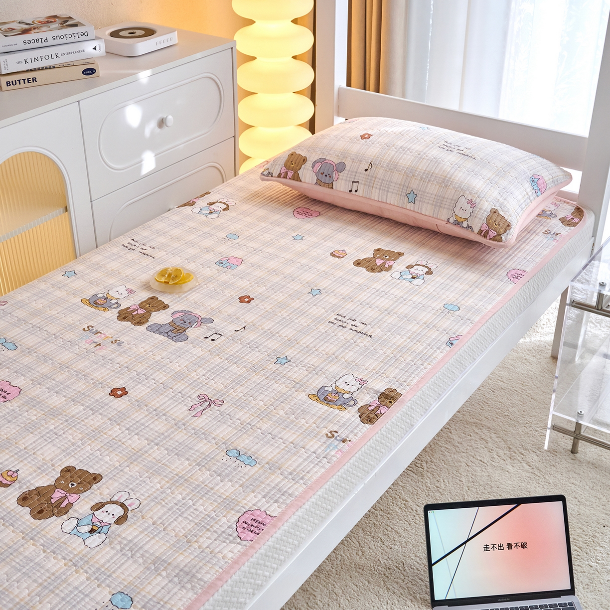 91家纺网 家纺一手货源 找家纺 X猫先生 2025小清新全棉学生床盖-新增花型 童谣