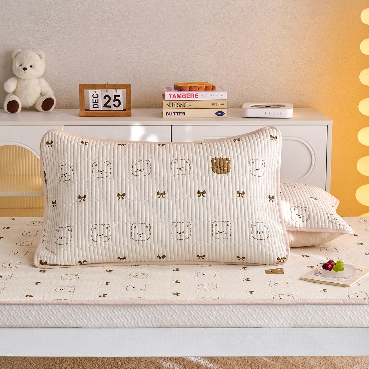 91家纺网 家纺一手货源 找家纺 X猫先生 2025小清新全棉学生床盖-新增花型 呼噜噜