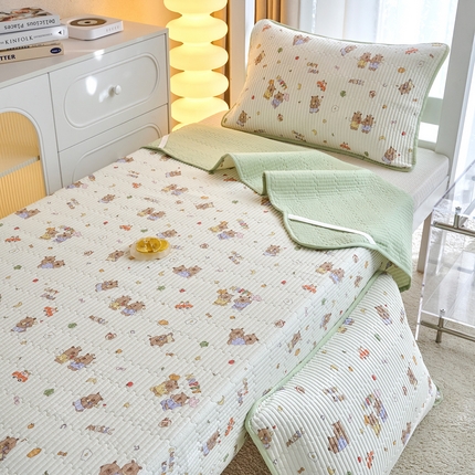 91家纺网 家纺一手货源 找家纺 （总）X猫先生 2025小清新全棉学生床盖-新增花型