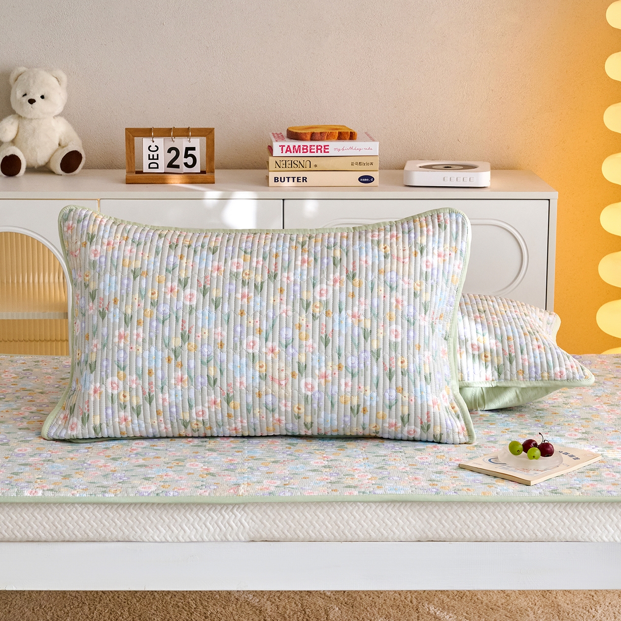 91家纺网 家纺一手货源 找家纺 X猫先生 2025小清新全棉学生床盖-新增花型 向云端