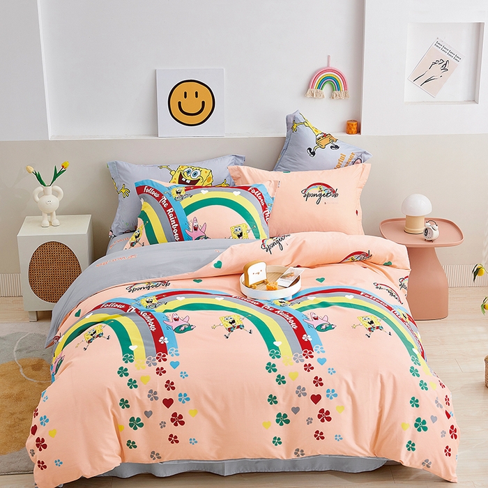 威克凯丽 2024新款全棉印花13376四件套 彩虹滑梯