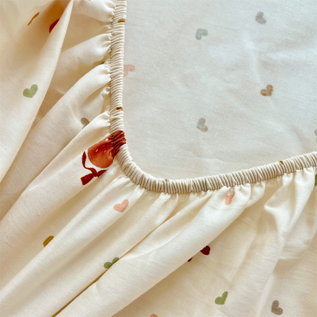 91家纺网 家纺一手货源 找家纺 （总）有间小屋 2025新款全棉纯棉水洗棉单品系列床笠单件-单床笠