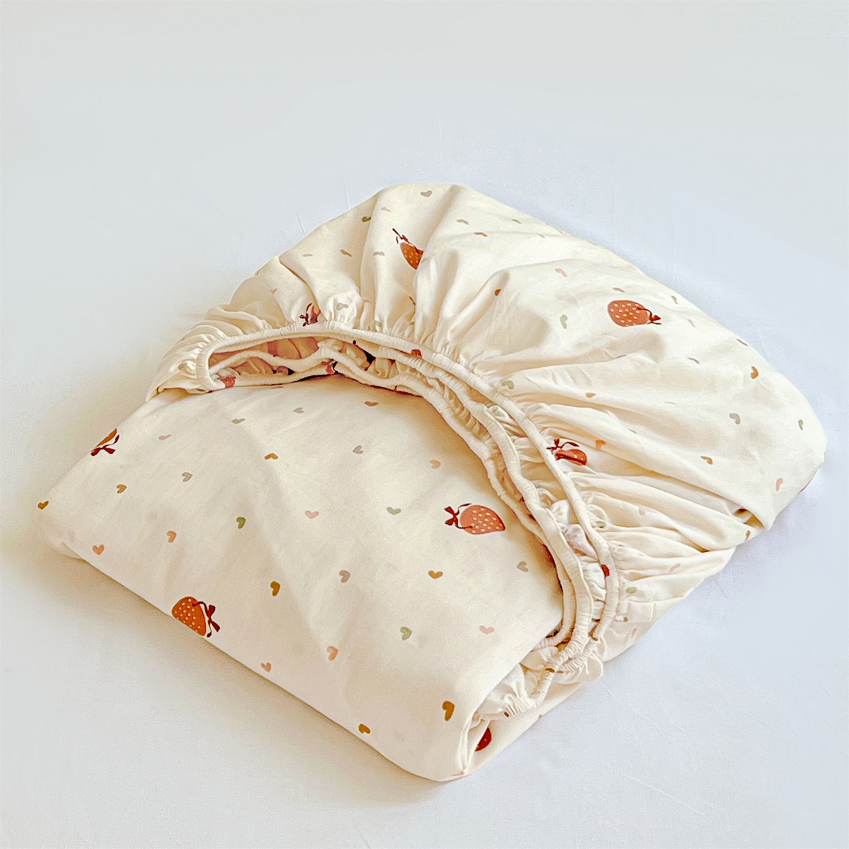 91家纺网 家纺一手货源 找家纺 （总）有间小屋 2025新款全棉纯棉水洗棉单品系列床笠单件-单床笠