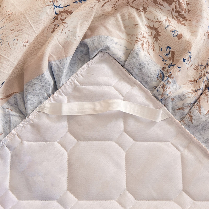 91家纺网 家纺一手货源 找家纺 （总）雨田 2021新款韩版双边夹棉床裙四件套