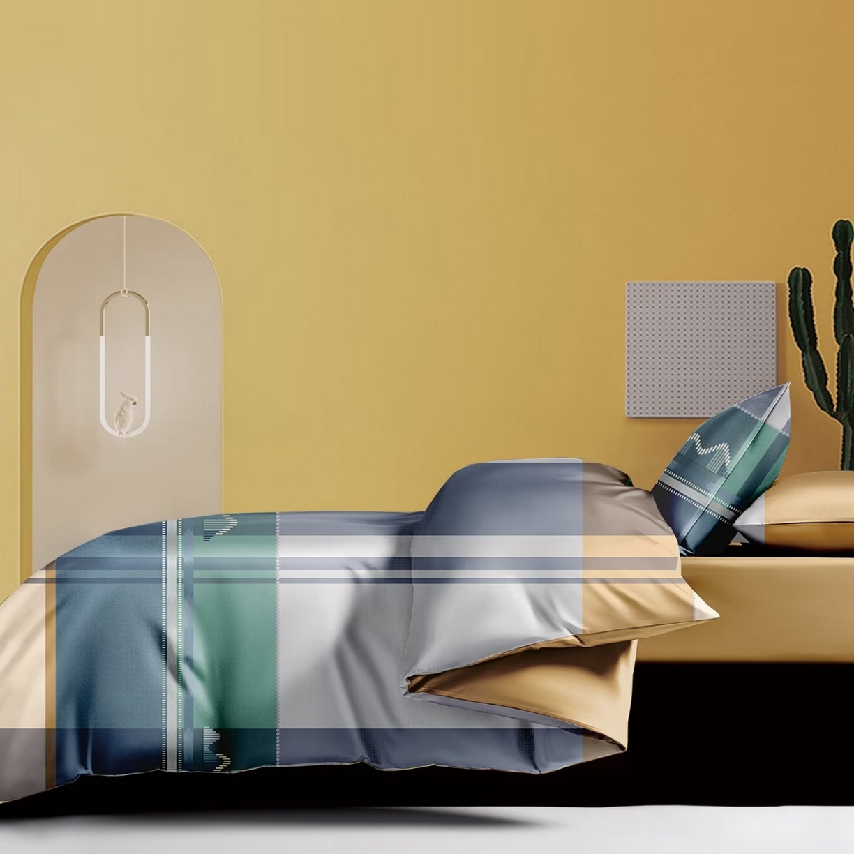 威克凯丽 2024新款全棉印花13376四件套 诺梵