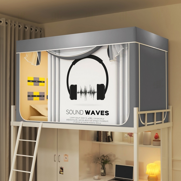 91家纺网 家纺一手货源 找家纺 （总）宅部落 2025新款学生床帘宿舍上下铺床帘式印花强遮光学生蚊帐-印花系列