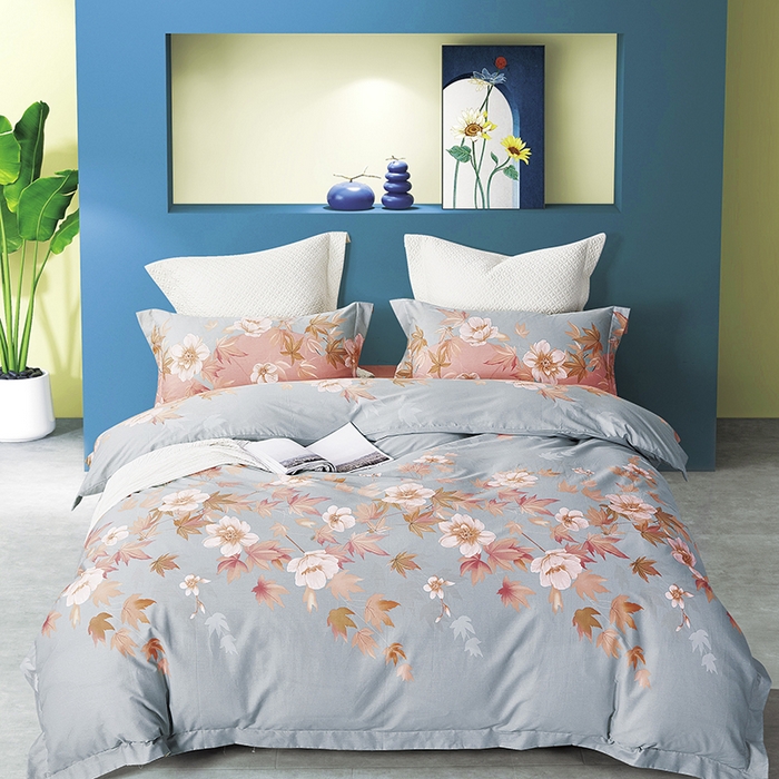 威克凯丽 2024新款全棉印花13376四件套 叶语