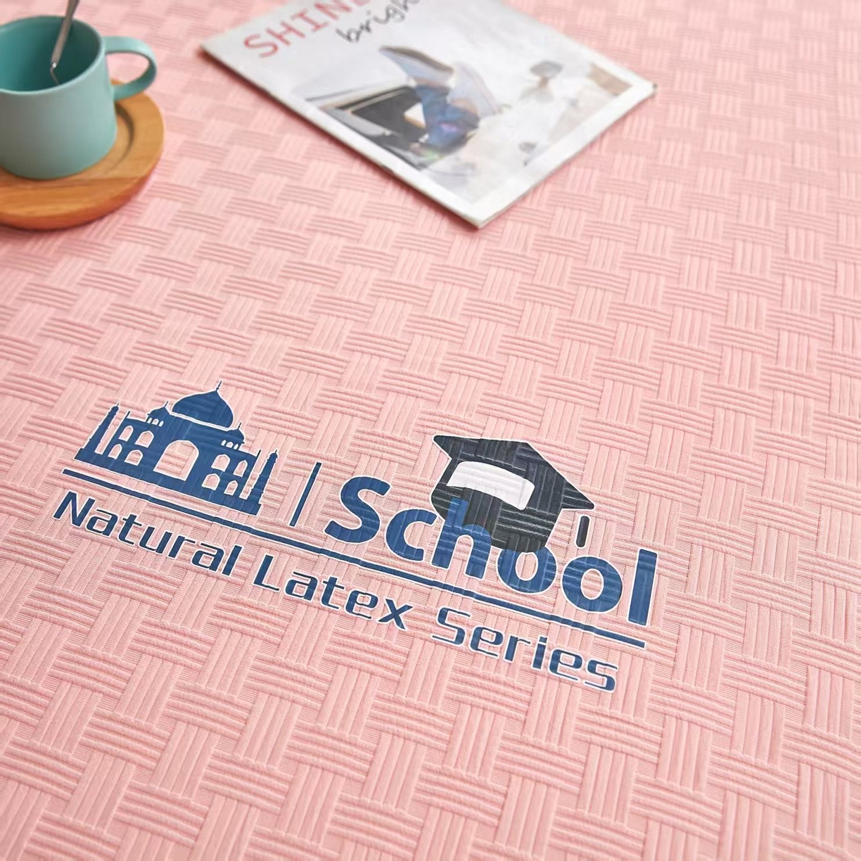 91家纺网 家纺一手货源 找家纺 （总）【鸿橡源】 2025新款开学学生季乳胶床垫三件套大礼包（90*195*5cm）