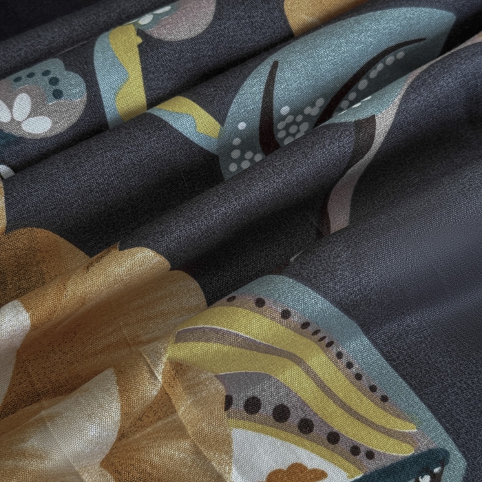 91家纺网 家纺一手货源 找家纺 雨田家纺 2025新款外贸跨境直播亲肤印花床裙三件套 向阳而生