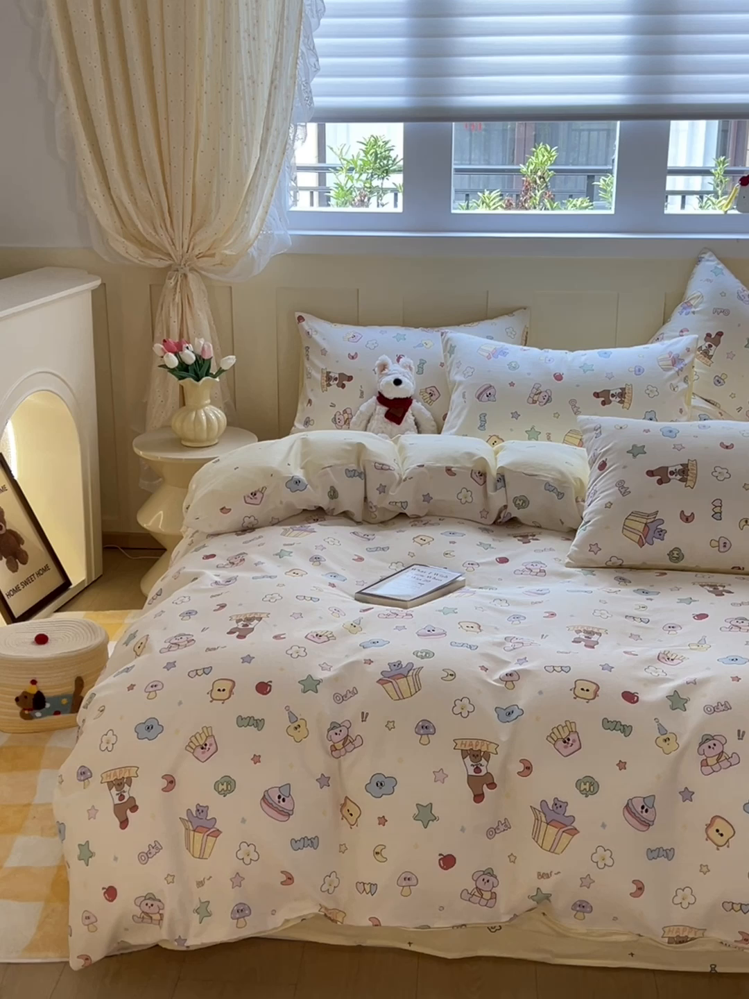 91家纺网 家纺一手货源 找家纺 （总）麦伦家居 2025春夏新款全棉纯棉斜纹40s13372系列-小清新卡通