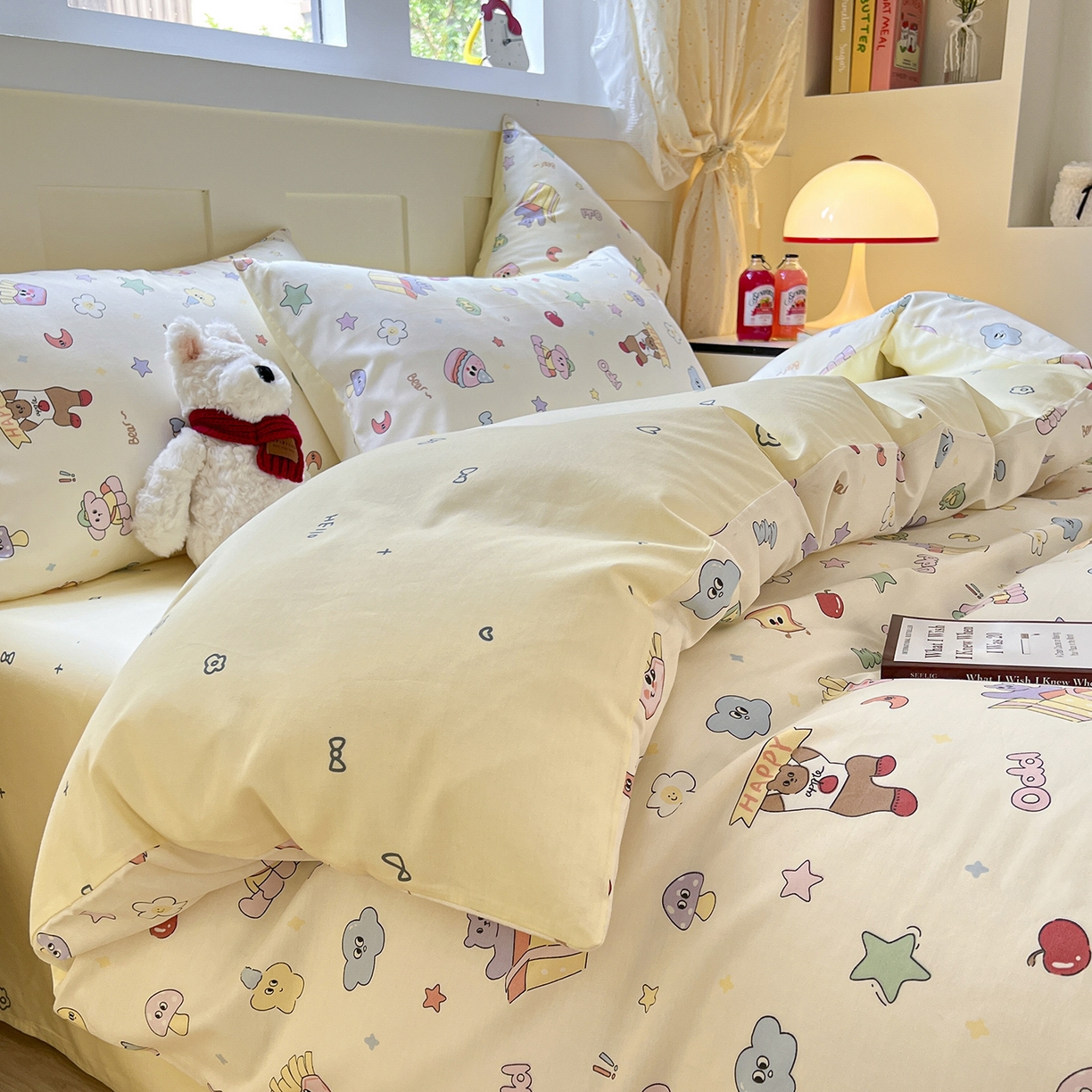 91家纺网 家纺一手货源 找家纺 （总）麦伦家居 2025春夏新款全棉纯棉斜纹40s13372系列-小清新卡通