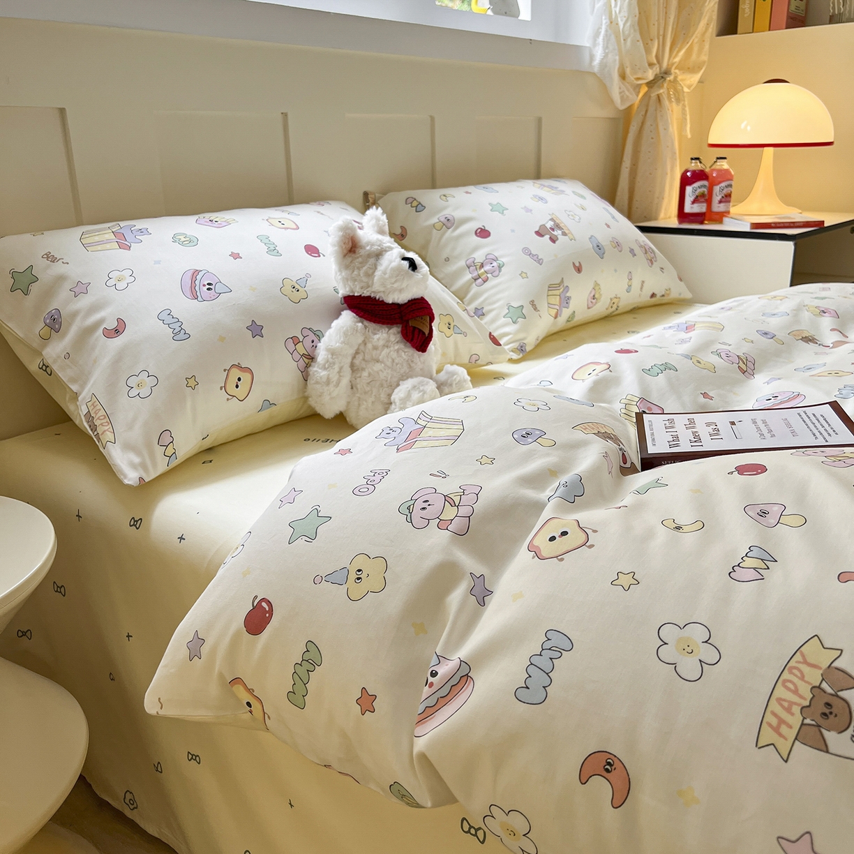 91家纺网 家纺一手货源 找家纺 （总）麦伦家居 2025春夏新款全棉纯棉斜纹40s13372系列-小清新卡通