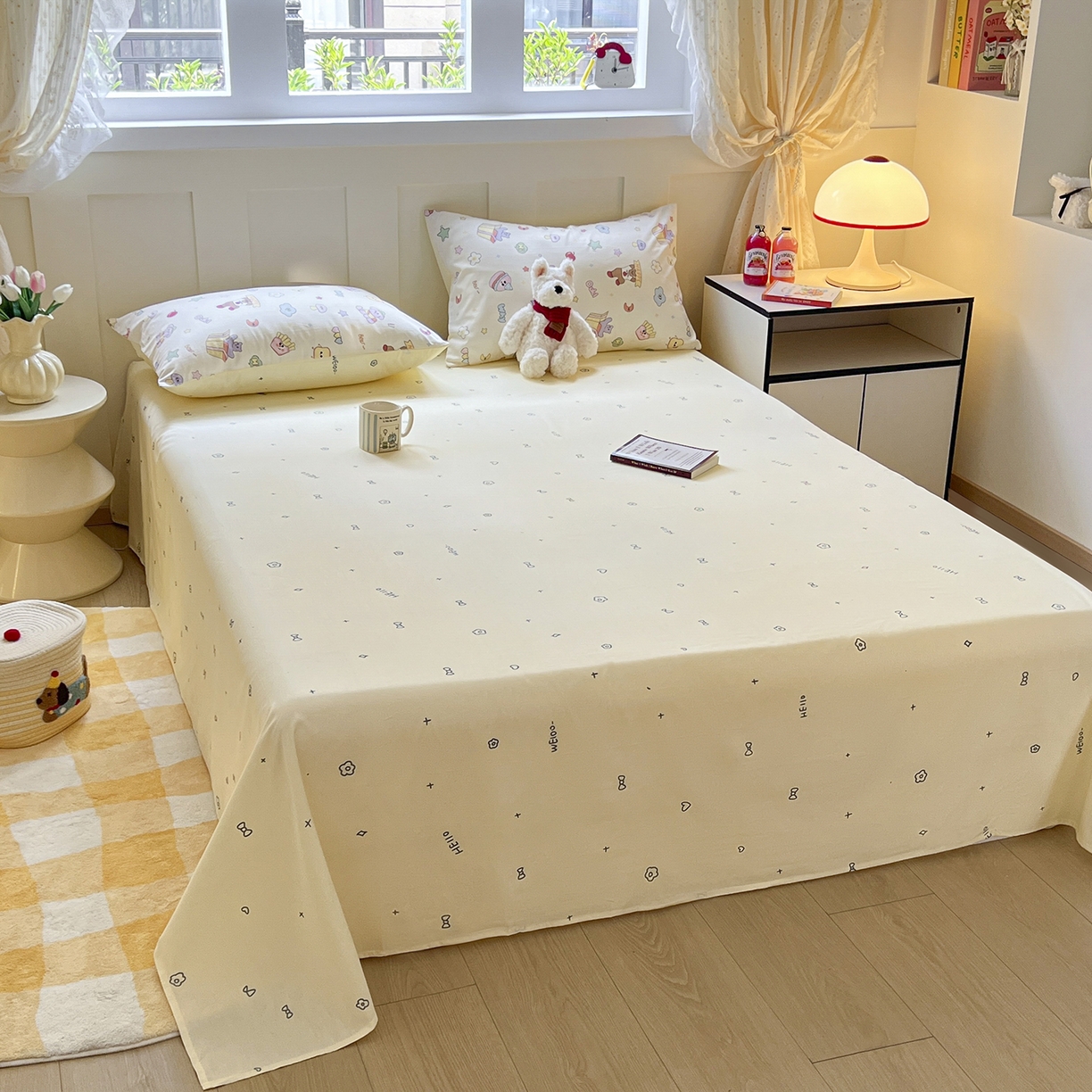 91家纺网 家纺一手货源 找家纺 （总）麦伦家居 2025春夏新款全棉纯棉斜纹40s13372系列-小清新卡通