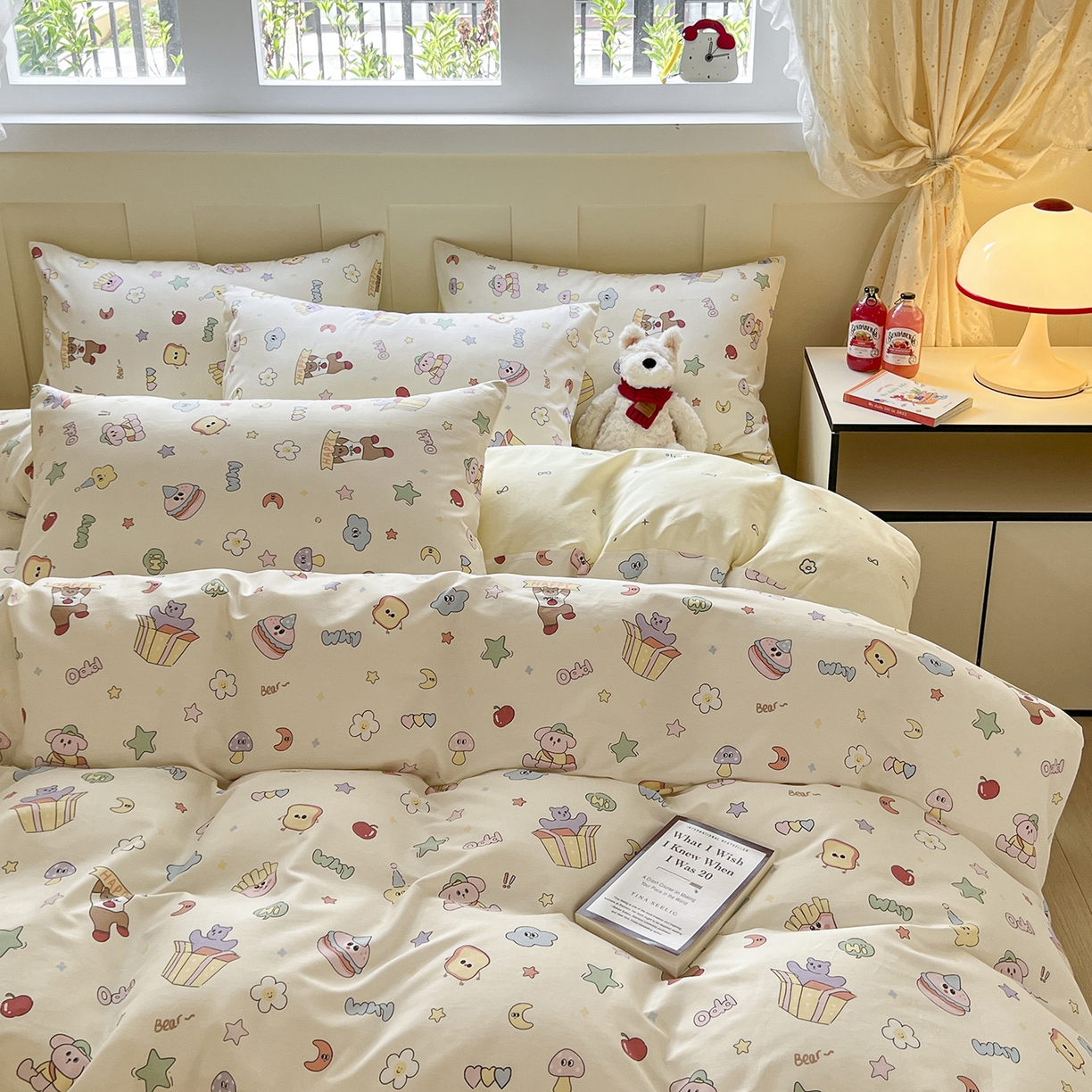 91家纺网 家纺一手货源 找家纺 （总）麦伦家居 2025春夏新款全棉纯棉斜纹40s13372系列-小清新卡通