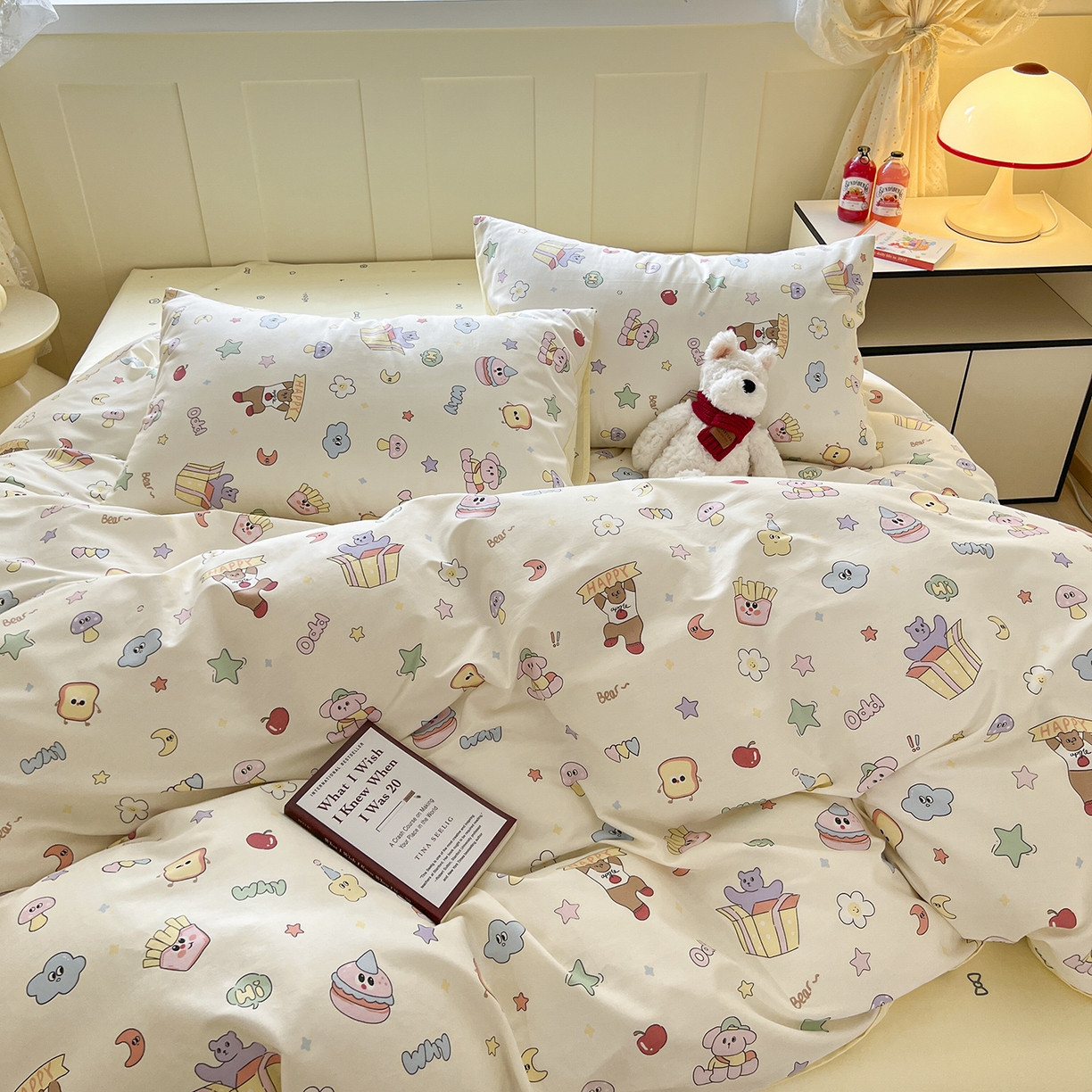 91家纺网 家纺一手货源 找家纺 （总）麦伦家居 2025春夏新款全棉纯棉斜纹40s13372系列-小清新卡通