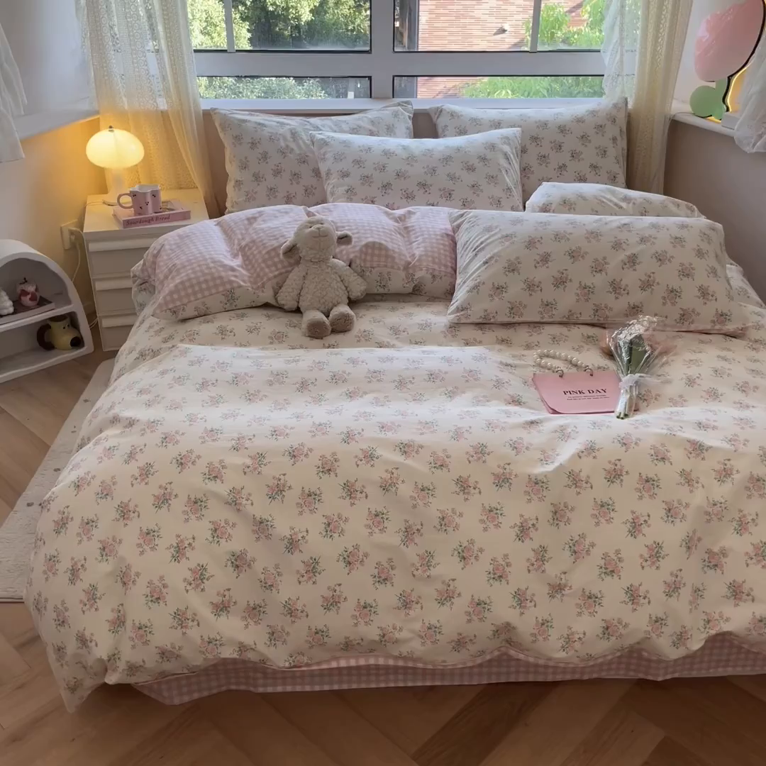 91家纺网 家纺一手货源 找家纺 （总）麦伦家居 2025春夏新款全棉纯棉斜纹40s13372系列-田园碎花风