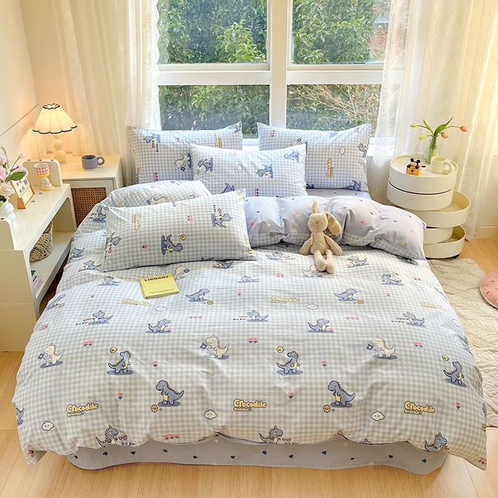 91家纺网 家纺一手货源 找家纺 （总）麦伦家居 2025春夏新款全棉纯棉斜纹40s13372系列-小清新卡通