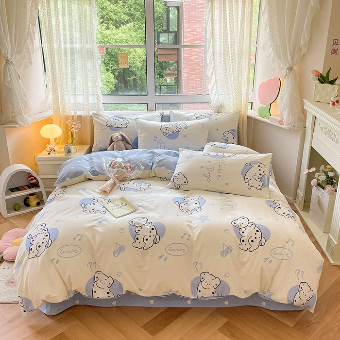 91家纺网 家纺一手货源 找家纺 （总）麦伦家居 2025春夏新款全棉纯棉斜纹40s13372系列-小清新卡通