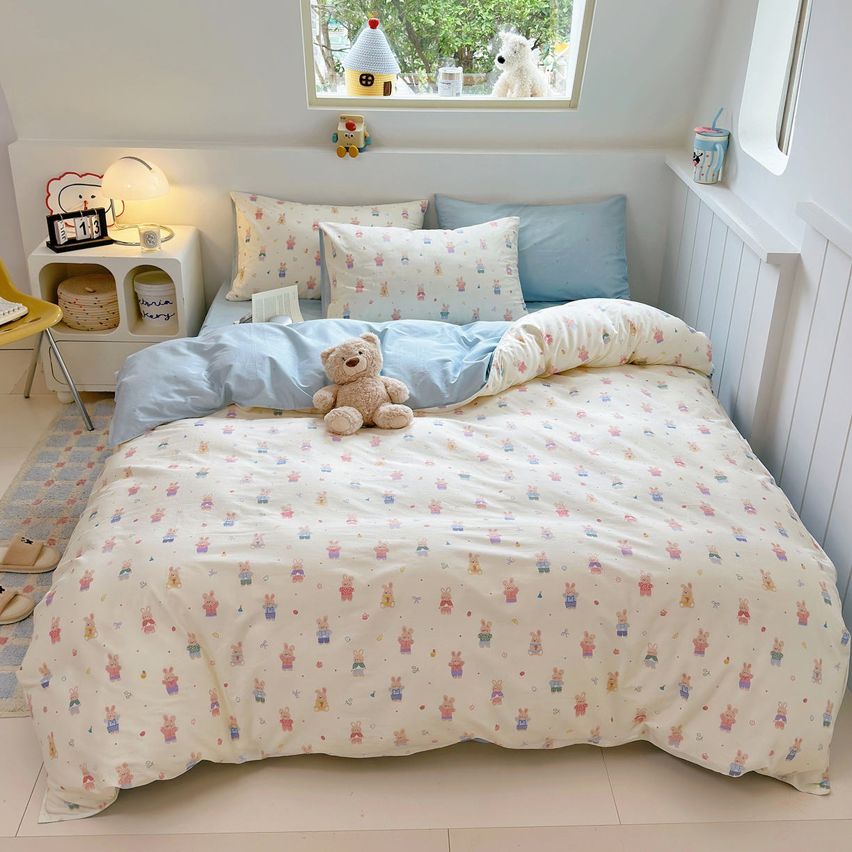 91家纺网 家纺一手货源 找家纺 （总）麦伦家居 2025春夏新款全棉纯棉斜纹40s13372系列-小清新卡通