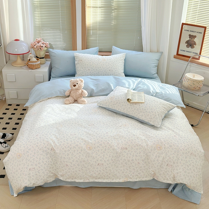 91家纺网 家纺一手货源 找家纺 （总）麦伦家居 2025春夏新款全棉纯棉斜纹40s13372系列-小清新卡通