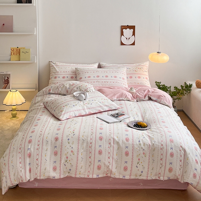 91家纺网 家纺一手货源 找家纺 （总）麦伦家居 2025春夏新款全棉纯棉斜纹40s13372系列-田园碎花风