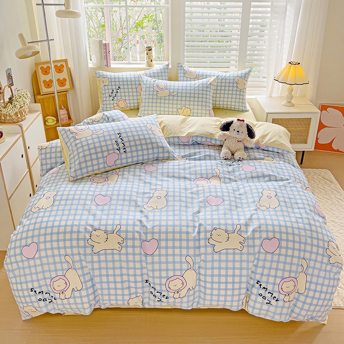 91家纺网 家纺一手货源 找家纺 （总）麦伦家居 2025春夏新款全棉纯棉斜纹40s13372系列-小清新卡通