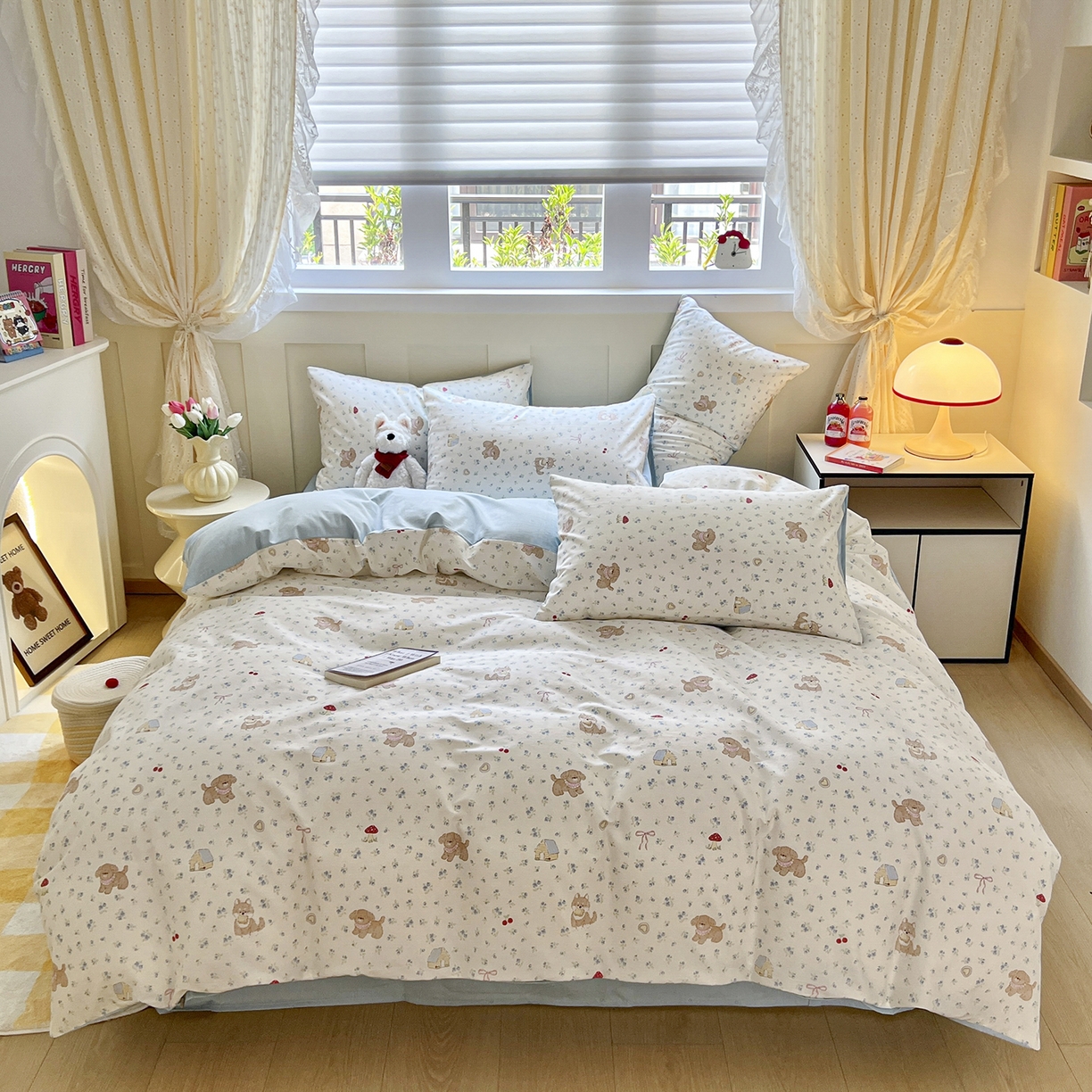 91家纺网 家纺一手货源 找家纺 （总）麦伦家居 2025春夏新款全棉纯棉斜纹40s13372系列-小清新卡通