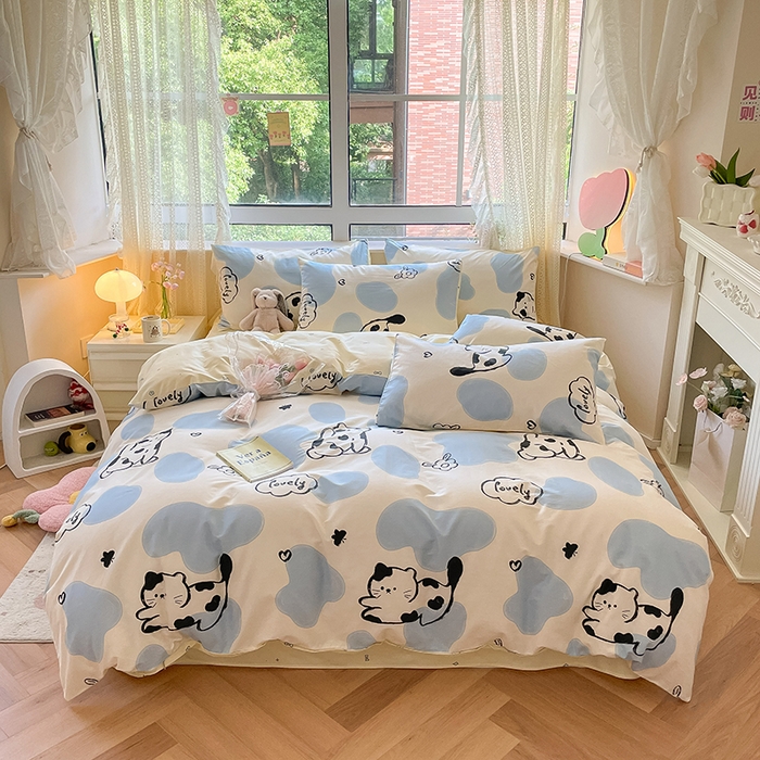 91家纺网 家纺一手货源 找家纺 （总）麦伦家居 2025春夏新款全棉纯棉斜纹40s13372系列-小清新卡通