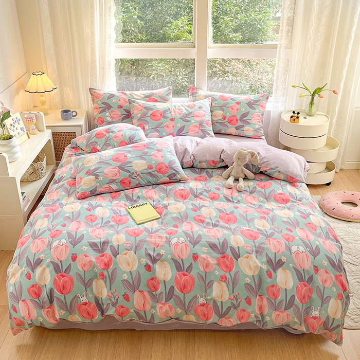 91家纺网 家纺一手货源 找家纺 （总）麦伦家居 2025春夏新款全棉纯棉斜纹40s13372系列-田园碎花风