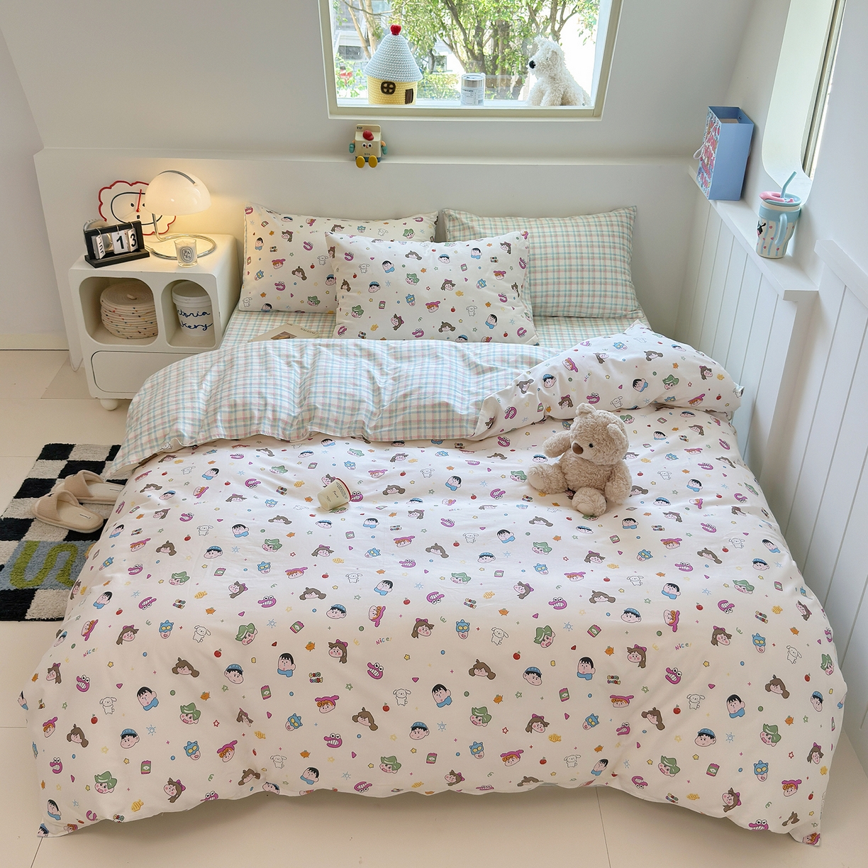 91家纺网 家纺一手货源 找家纺 （总）麦伦家居 2025春夏新款全棉纯棉斜纹40s13372系列-小清新卡通