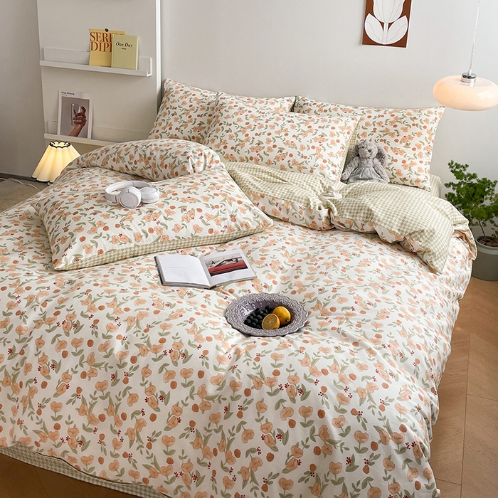 91家纺网 家纺一手货源 找家纺 麦伦家居 2025春夏新款全棉纯棉斜纹40s13372系列-田园碎花风 花千朵