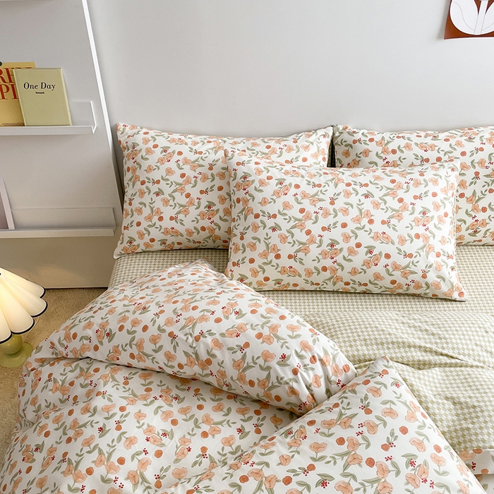 91家纺网 家纺一手货源 找家纺 麦伦家居 2025春夏新款全棉纯棉斜纹40s13372系列-田园碎花风 花千朵