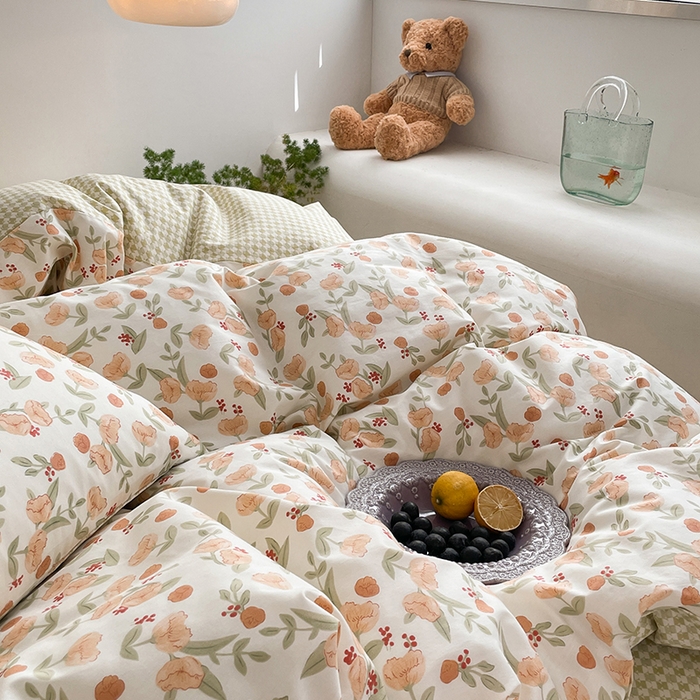 91家纺网 家纺一手货源 找家纺 麦伦家居 2025春夏新款全棉纯棉斜纹40s13372系列-田园碎花风 花千朵