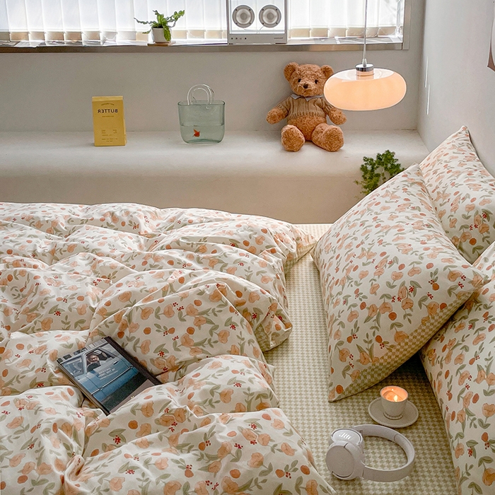 91家纺网 家纺一手货源 找家纺 麦伦家居 2025春夏新款全棉纯棉斜纹40s13372系列-田园碎花风 花千朵