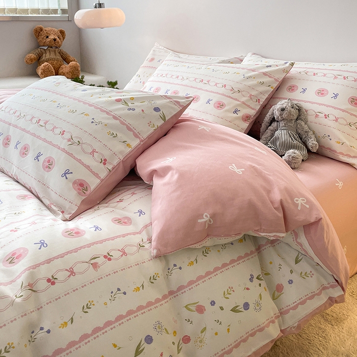 91家纺网 家纺一手货源 找家纺 麦伦家居 2025春夏新款全棉纯棉斜纹40s13372系列-田园碎花风 花盈