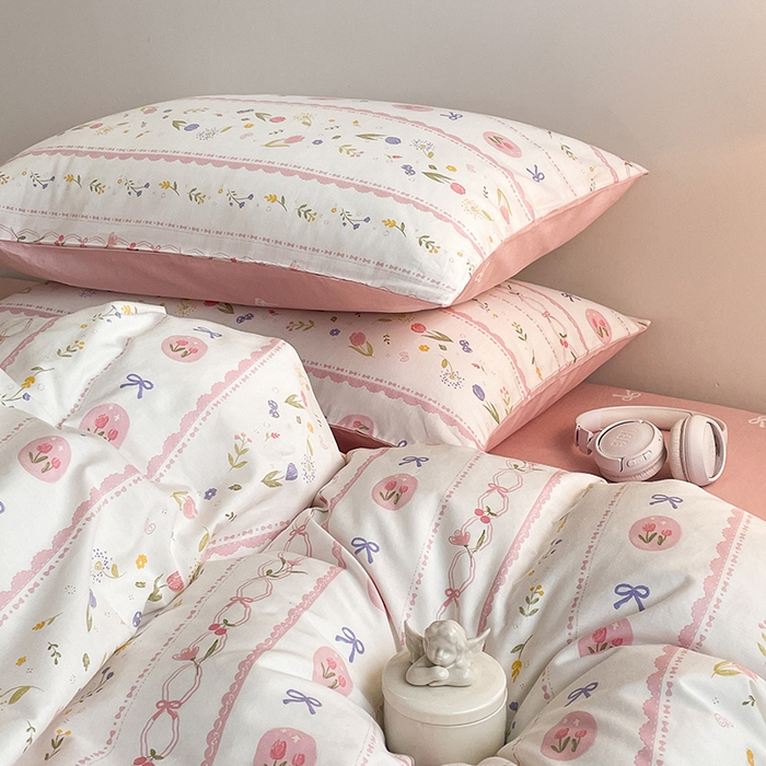 91家纺网 家纺一手货源 找家纺 麦伦家居 2025春夏新款全棉纯棉斜纹40s13372系列-田园碎花风 花盈