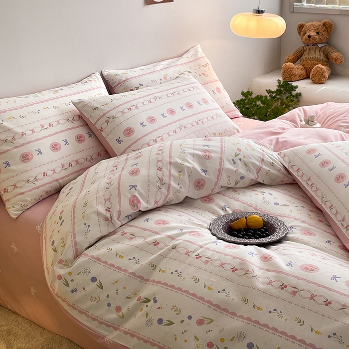 91家纺网 家纺一手货源 找家纺 麦伦家居 2025春夏新款全棉纯棉斜纹40s13372系列-田园碎花风 花盈