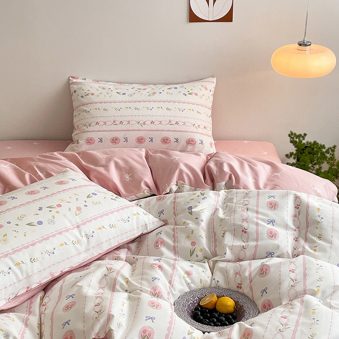 91家纺网 家纺一手货源 找家纺 麦伦家居 2025春夏新款全棉纯棉斜纹40s13372系列-田园碎花风 花盈