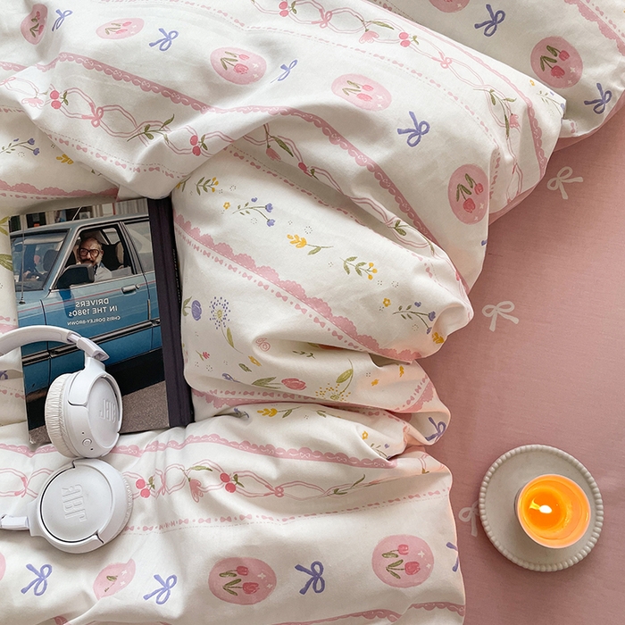 91家纺网 家纺一手货源 找家纺 麦伦家居 2025春夏新款全棉纯棉斜纹40s13372系列-田园碎花风 花盈