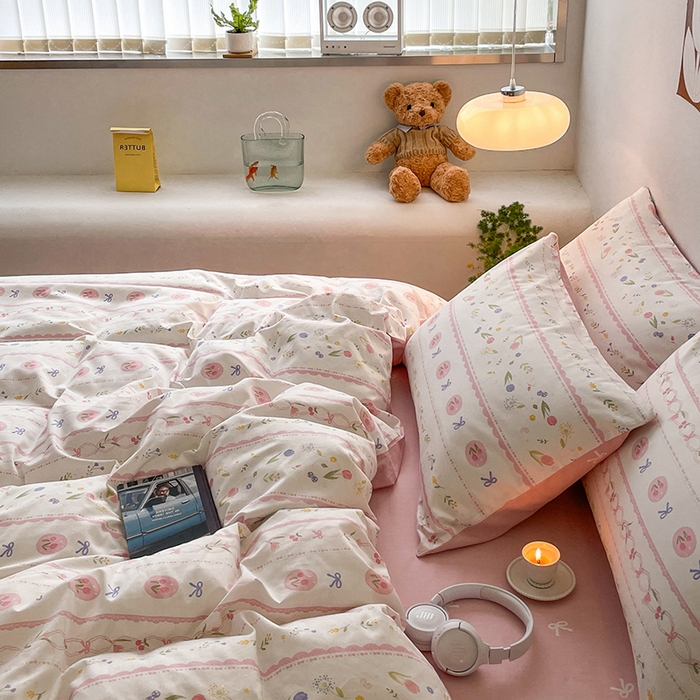 91家纺网 家纺一手货源 找家纺 麦伦家居 2025春夏新款全棉纯棉斜纹40s13372系列-田园碎花风 花盈